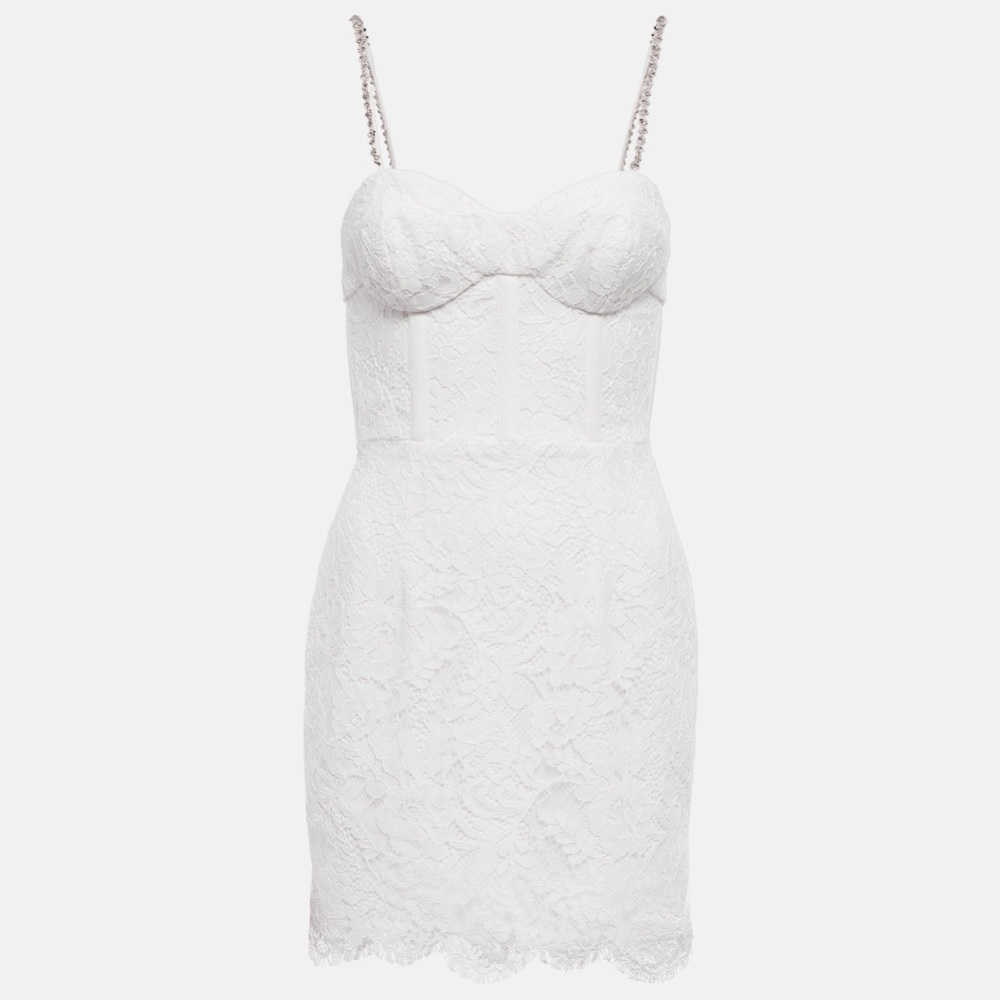 Rebecca Vallance Harriet Bustier Lace Minidress